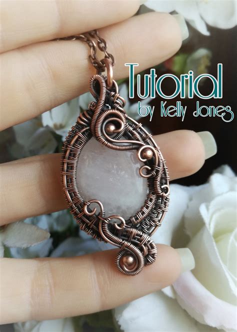 Tutorial Wire Wrap Pendant Tutorial A Step By Step Fully Etsy