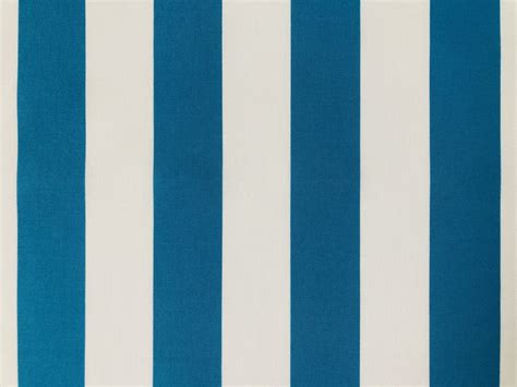 Turquoise And White Striped Dralon Outdoor Fabric Acrylic Teflon