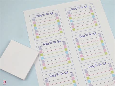Printing On Sticky Notes Template