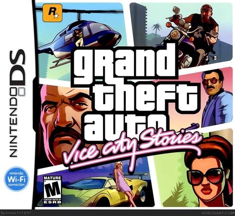 Grand Theft Auto Vice City Stories Nintendo Ds Box Art Cover By Linnus