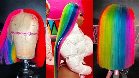Nicki Minaj Trollz Inspired Rainbow Bob Wig Watch Me Recreate This