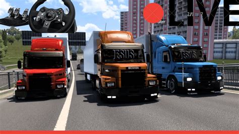 🔴 Ao Vivo Euro Truck Simulator 2 [brasil Eaa] Scania 113h Jogando No Volante Youtube