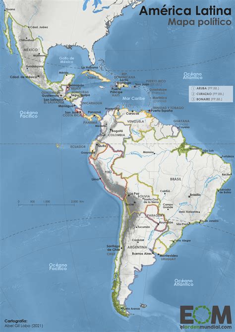 El Mapa Político De América Latina Mapas De El Orden Mundial Eom