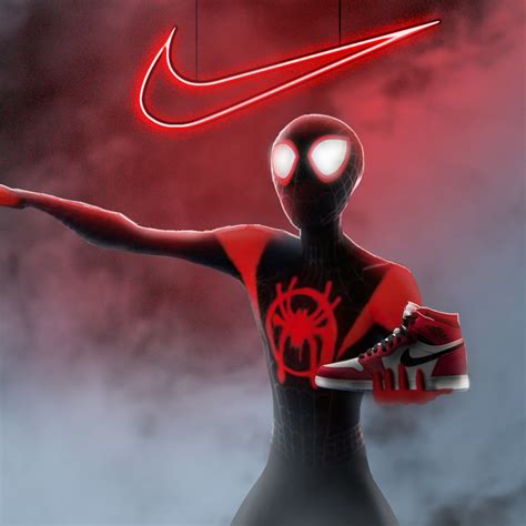 2048x2048 Spiderman Miles Morales Nike Air Jordan Ipad Air Hd 4k