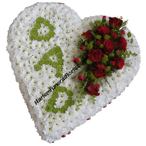 Gift baskets, bunny hampers, delightful sweets & gourmet gift baskets. "DAD" Heart | Funeral flower arrangements, Funeral flowers ...