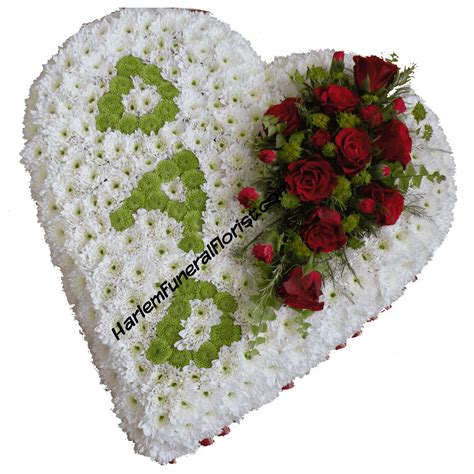I was so thrilled and did my usual trick of. "DAD" Heart | Funeral flower arrangements, Funeral flowers ...