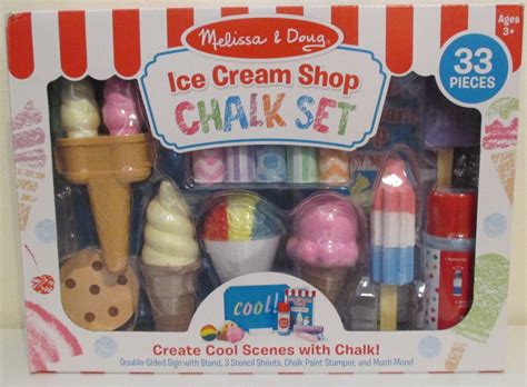 ice cream shop chalk set