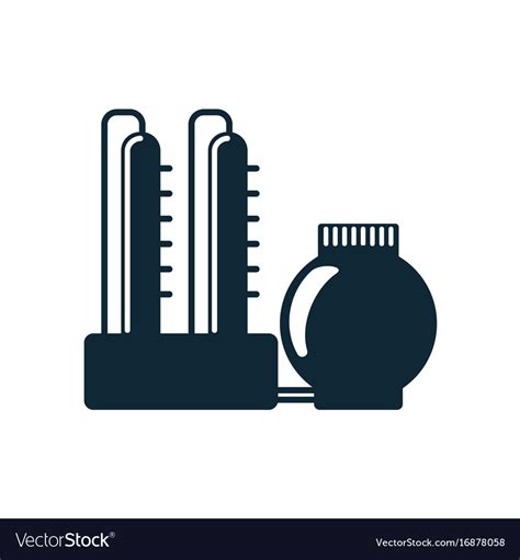 Oil Refinery Simple Flat Icon Pictograph Vector Image