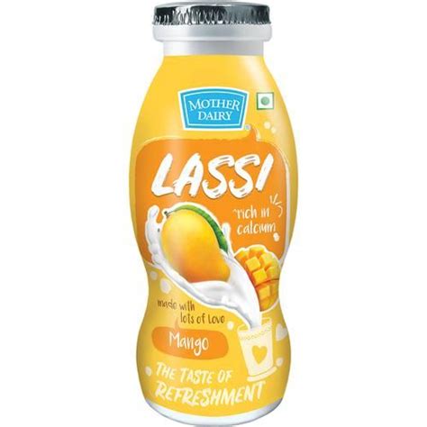 Buy Mother Dairy Lassi Mango Asli Refreshment Ml Bottle Online At