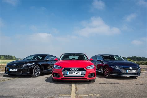 Kia Stinger Vs Audi A5 Sportback Vs Vw Arteon Parkers