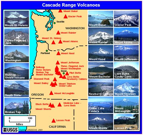 Die Größten Vulkane Im Us Bundesstaat Washington Übersicht