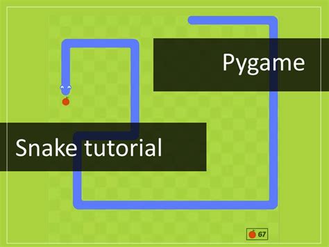 Snake With Pygame Tutorial Python Programming