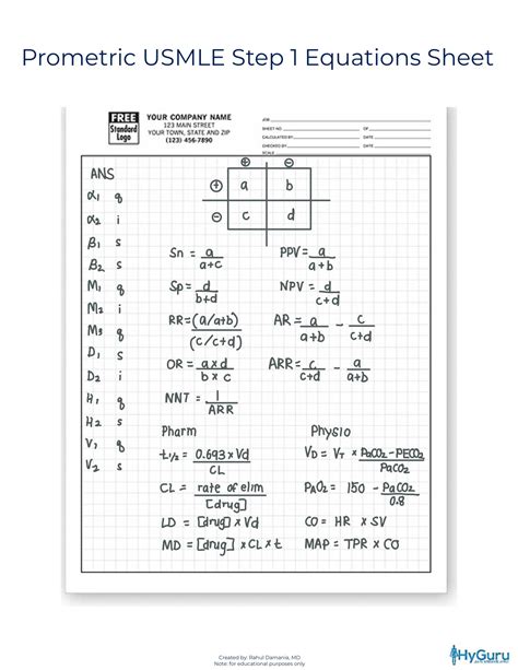 Statistics Formula Cheat Sheet