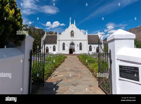 Dutch Reformed Church In The Centre Of Franschhoek On The Garden Route