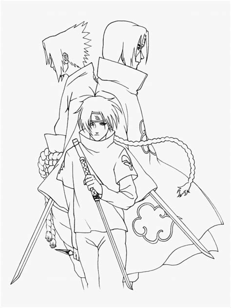 Naruto Vs Sasuke Coloring Sheet Coloring Pages