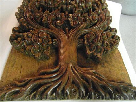 Unavailable Listing On Etsy Tree Carving Tree Of Life Art Wood