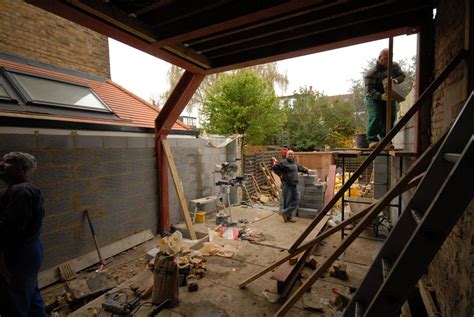 I'm interested in using a steel i beam for the main support beam(s) in my yet to be constructed project. steel beam side return - Google Search | House extension ...