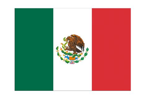 Mexiko Aufkleber - Mexikanische Flagge 7 x 10 cm, 5 Sticker png image