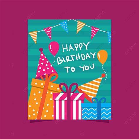 Happy Birthday Card Template For Free Download On Pngtree