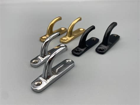2x Contemporary Curtain Tie Back Hooks Metal Etsy