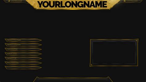 Gold Leaf Animated Gold Stream Overlay Twitch Overlay