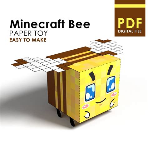 Minecraft Bee Papercraft Remake Free Printable Papercraft Templates