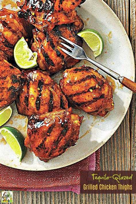 This recipe for the perfect baked chicken thighs shows you how to cook juicy chicken, whether. Tequila-Glazed Grilled Chicken Thighs recipe