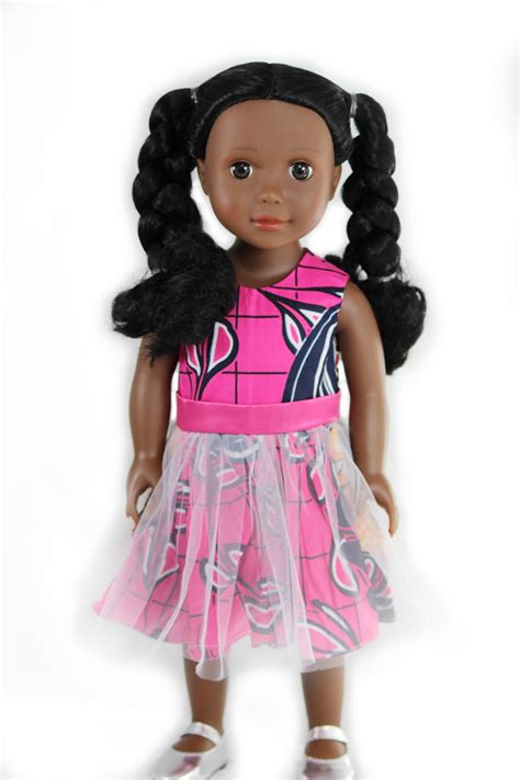 Ikuzi 18 Inch Fashion Doll African American Doll With Braided