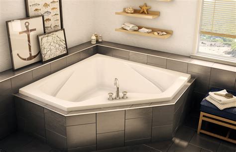CTF2-6060 Corner or Drop-in bathtub - Aker by MAAX | Corner bathtub