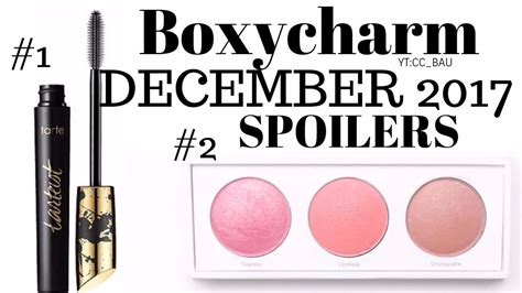 December Boxycharm Spoilers Youtube
