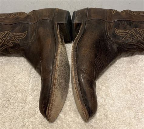 Lucchese 1883 Mens Handmade Antique Chocolate Madras Goat Western Boots 105 D Ebay