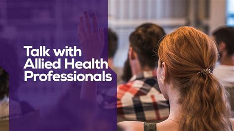 Talk With Allied Health Professionals Youtube
