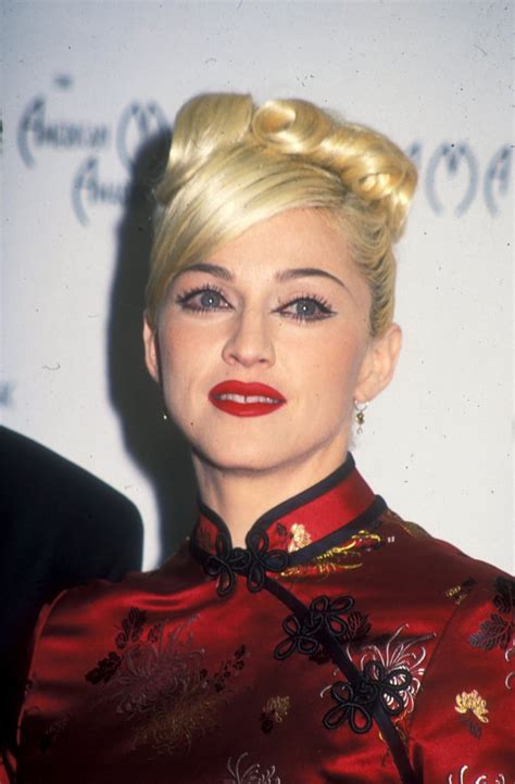 A Side Parted Updo In 1995 Madonnas Hair Popsugar Beauty Uk Photo 29