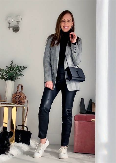 10 ways to wear leather pants sydne style leather pants outfit how to style leather pants