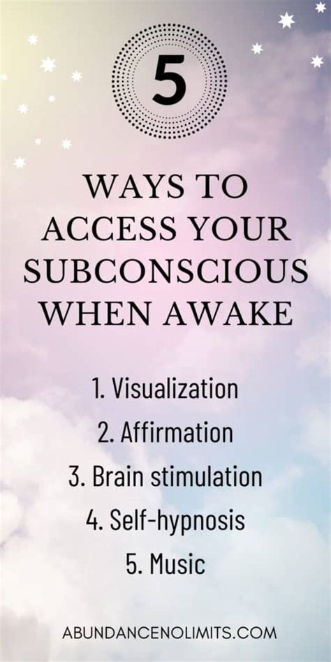 How To Reach Your Subconscious Mind While Awake