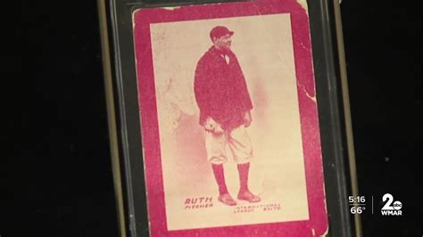 babe ruth s 1914 rookie card to be displayed in new exhibit at the babe ruth birthplace and