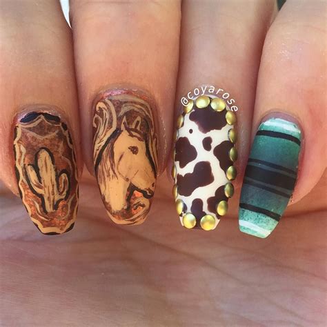 28 Rodeo Western Acrylic Nails Ideas Pippa Nails