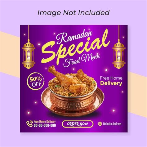 Premium Vector Special Ramadan Kareem Food Social Media Post Or
