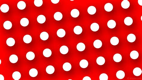 Wallpaper Red White Dots Drop Shadow Polka Ff0000 Ffffff