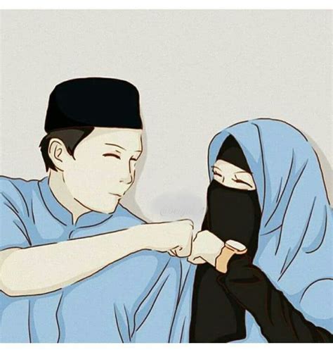Gambar Animasi Islam Romantis Terbaru