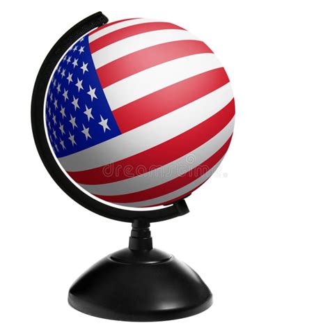 Globe Usa Stock Illustration Illustration Of Flag Planet 23186934