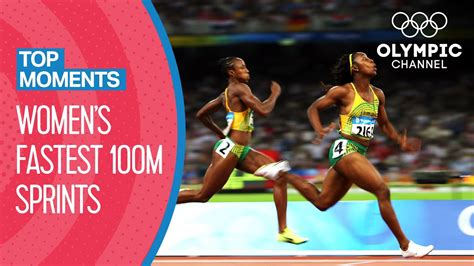 Top 10 Fastest Womens 100m Sprint In Olympic History Top Moments