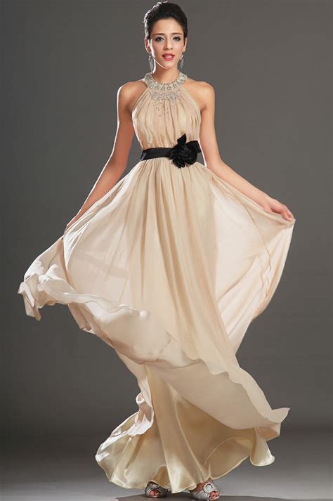 New Gorgeous Beading Neckline Halter Evening Dress 00133614