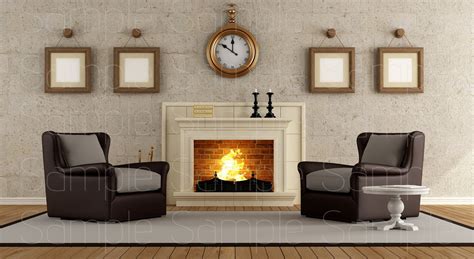 Zoom Background Home Cozy Living Office Room Etsy