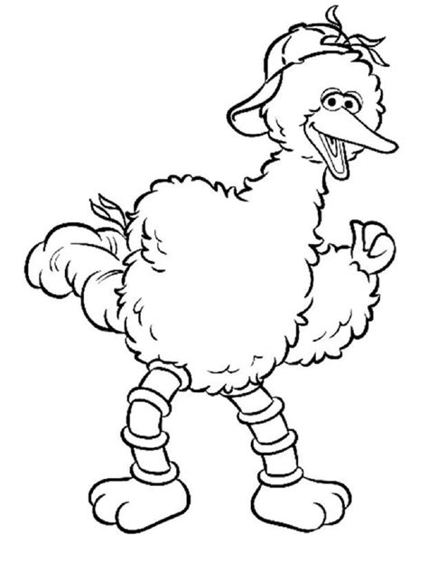 Big Bird Coloring Pages Educative Printable Sesame Street Coloring