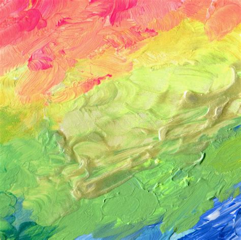 Abstract Color Acrylic Brush Strokes Paint Stock Photo