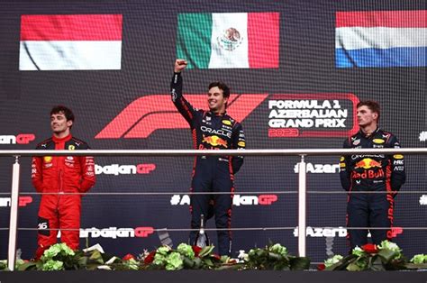 2023 F1 Azerbaijan Gp Results Perez Defeats Verstappen Autocar India