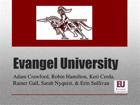 Ppt Evangel University Powerpoint Presentation Free Download Id2190306