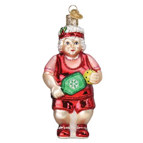 Old World Christmas Pickleball Mrs Claus Ornament Annual Ornaments