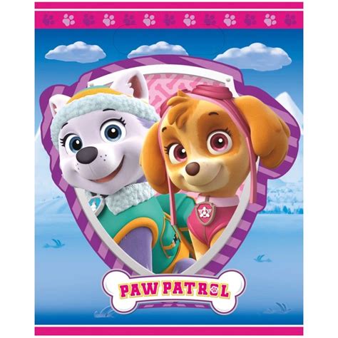 Paw Patrol Girl Party Bags Pack Of 8 Paw Patrol Girl Party Supplies